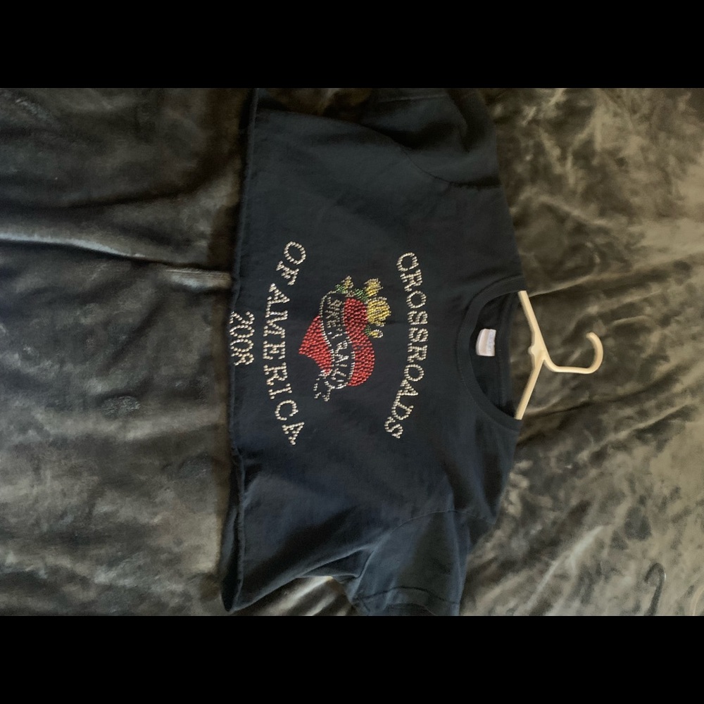 Rhine stone shirt y2k yas